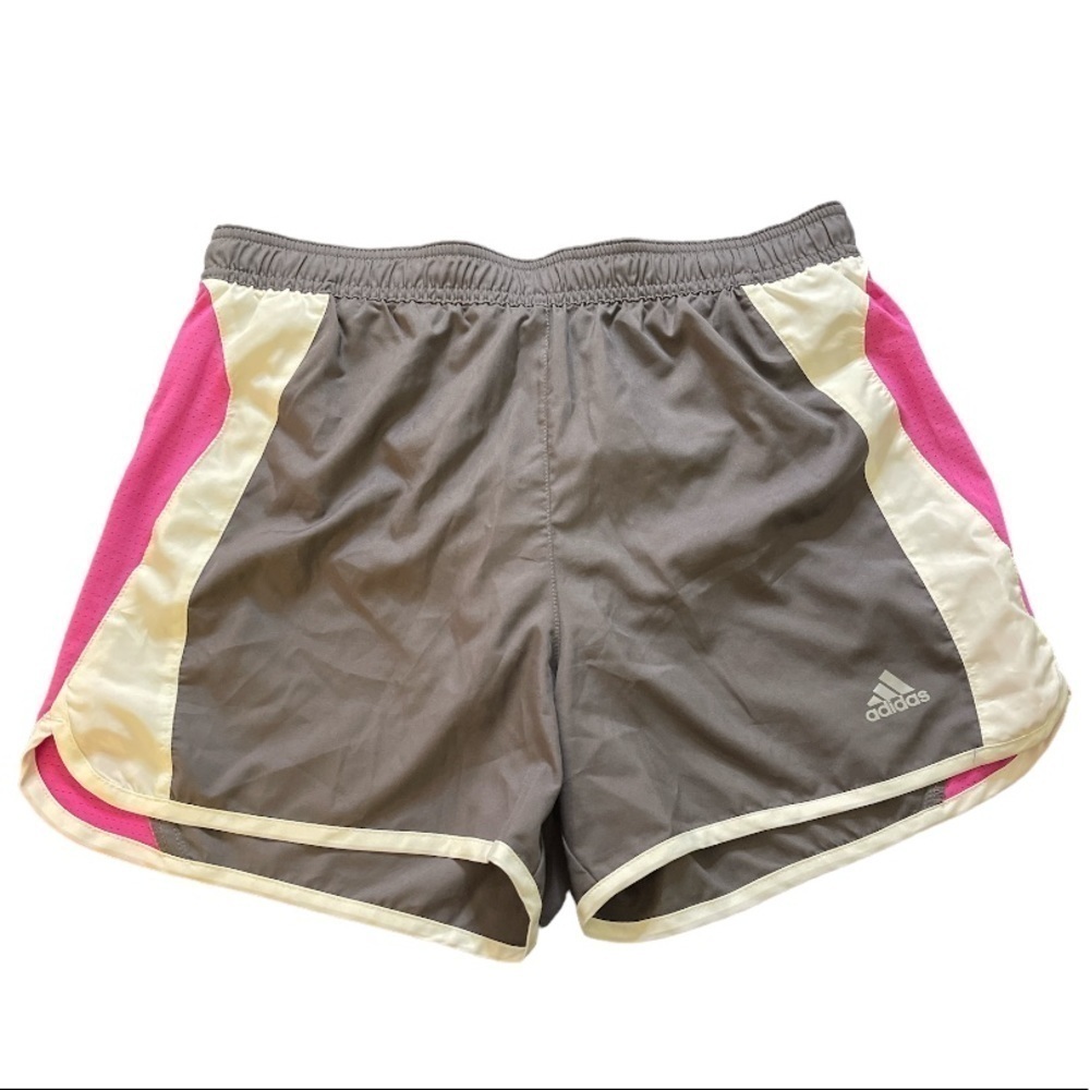 Adidas Dark Grey/Pink Trainer Shorts